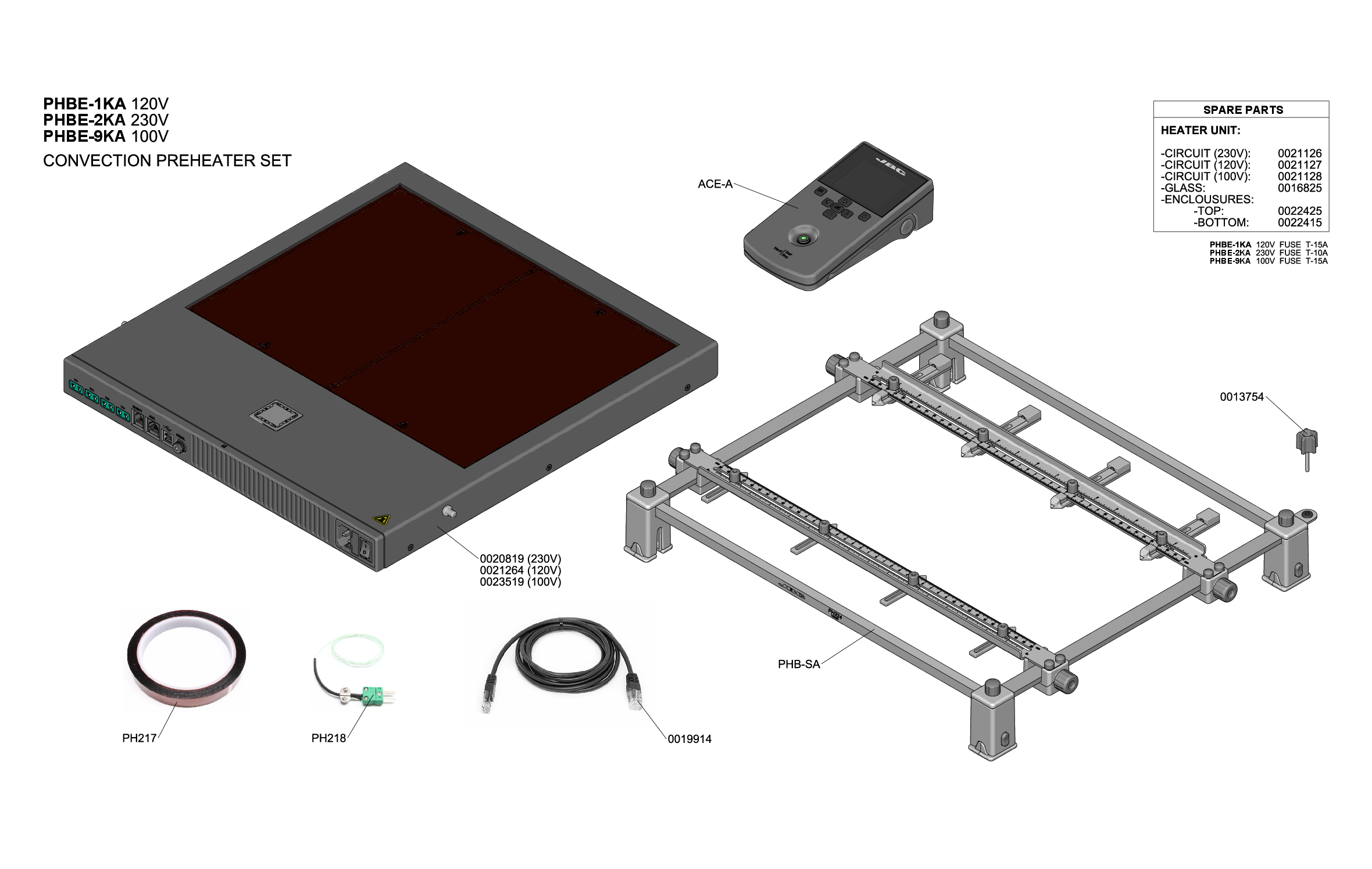 JBC PHBE KA EXPLODED VIEW