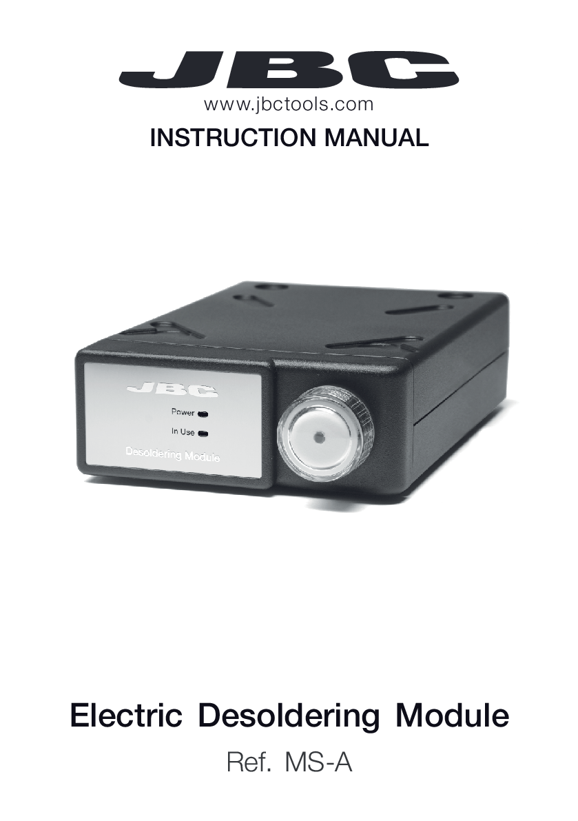 JBC MS 2A MANUAL