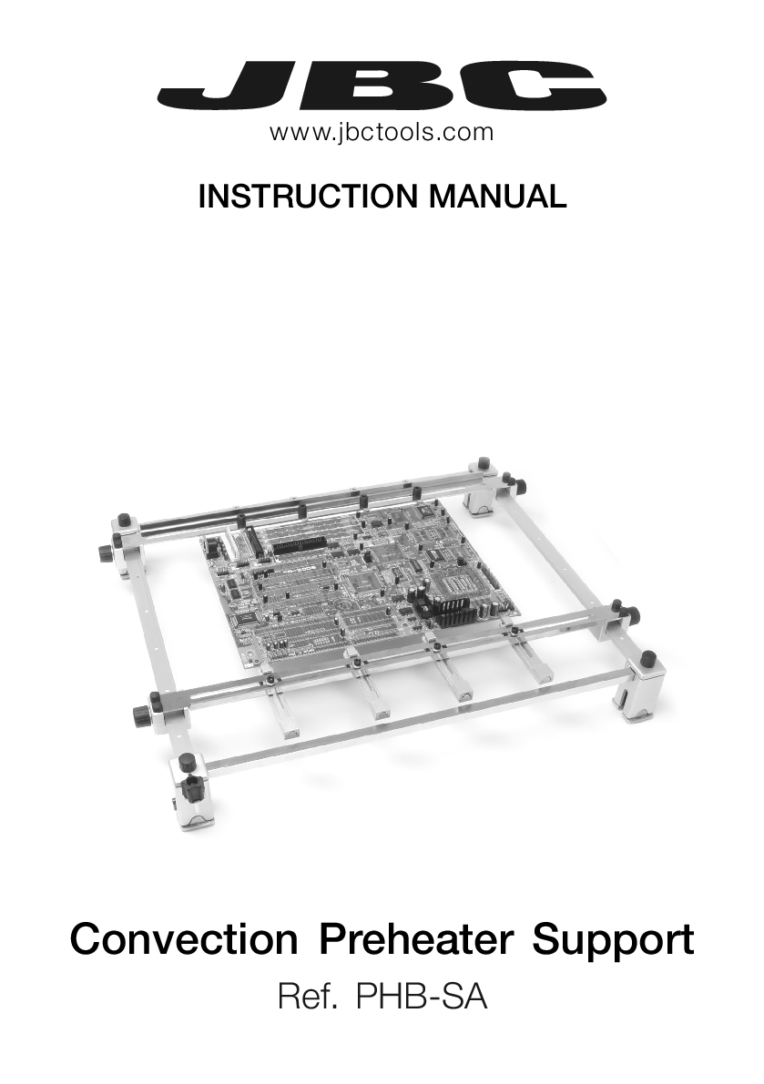 JBC MANUAL PHB SA PREHEATER SUPPORT