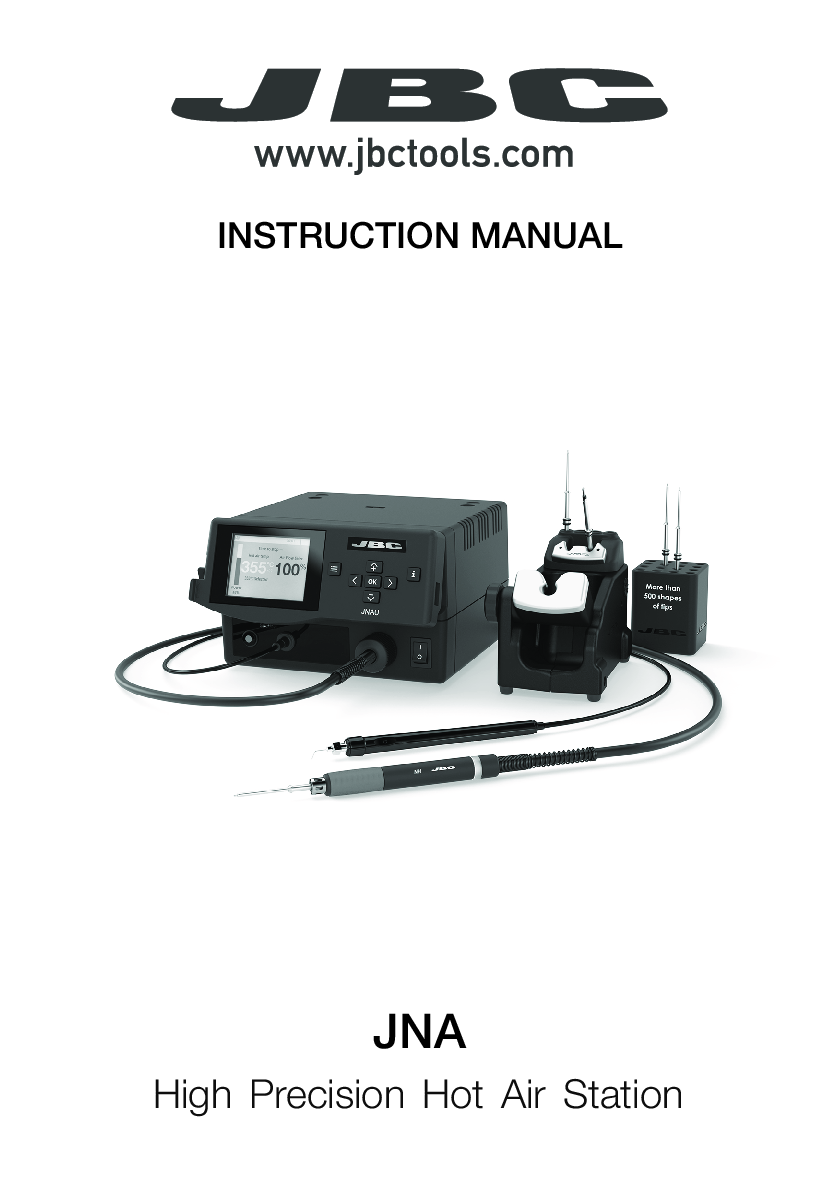 JBC MANUAL JNA HOT AIR STATION