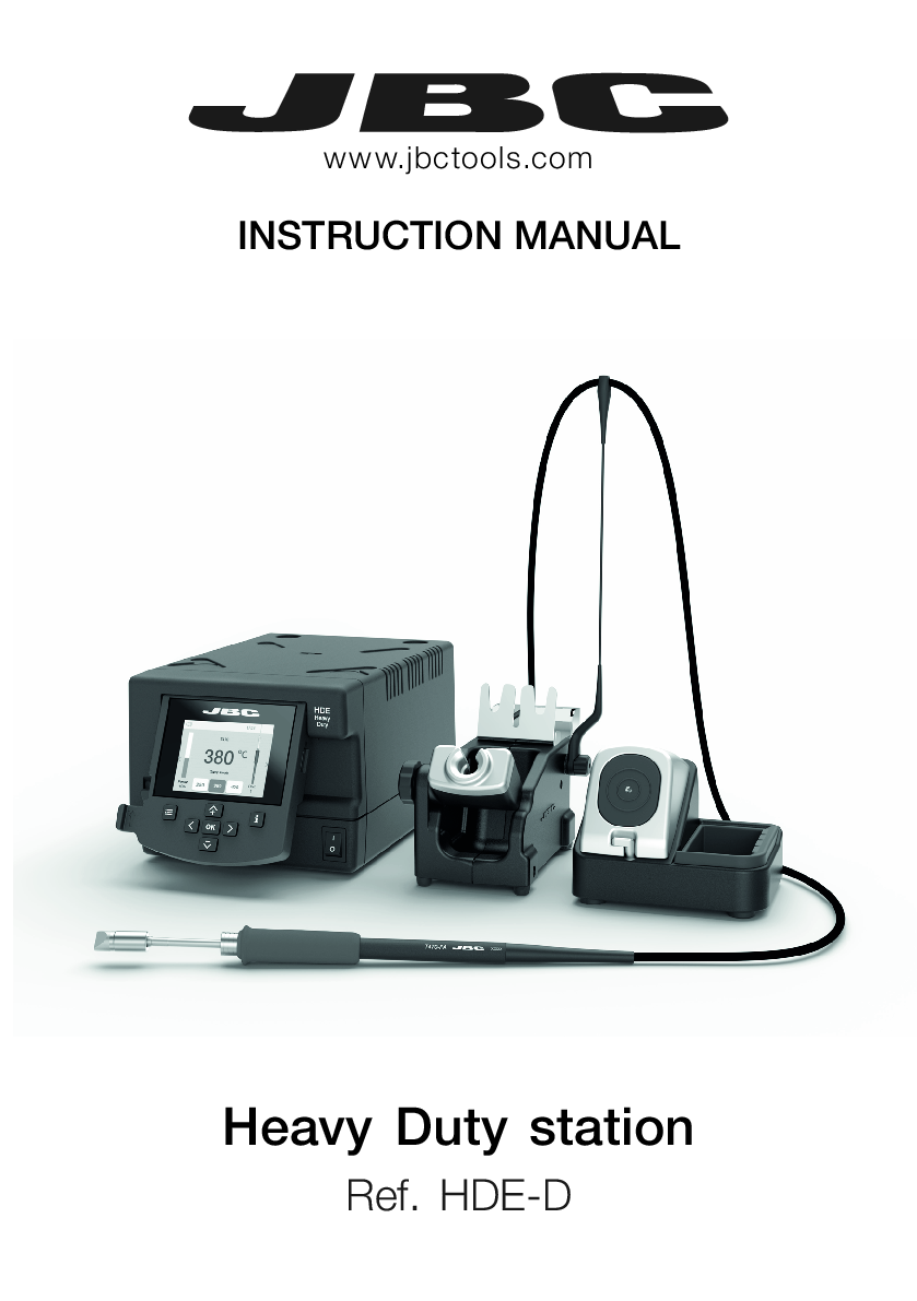 JBC MANUAL HDE HEAVY DUTY STATION
