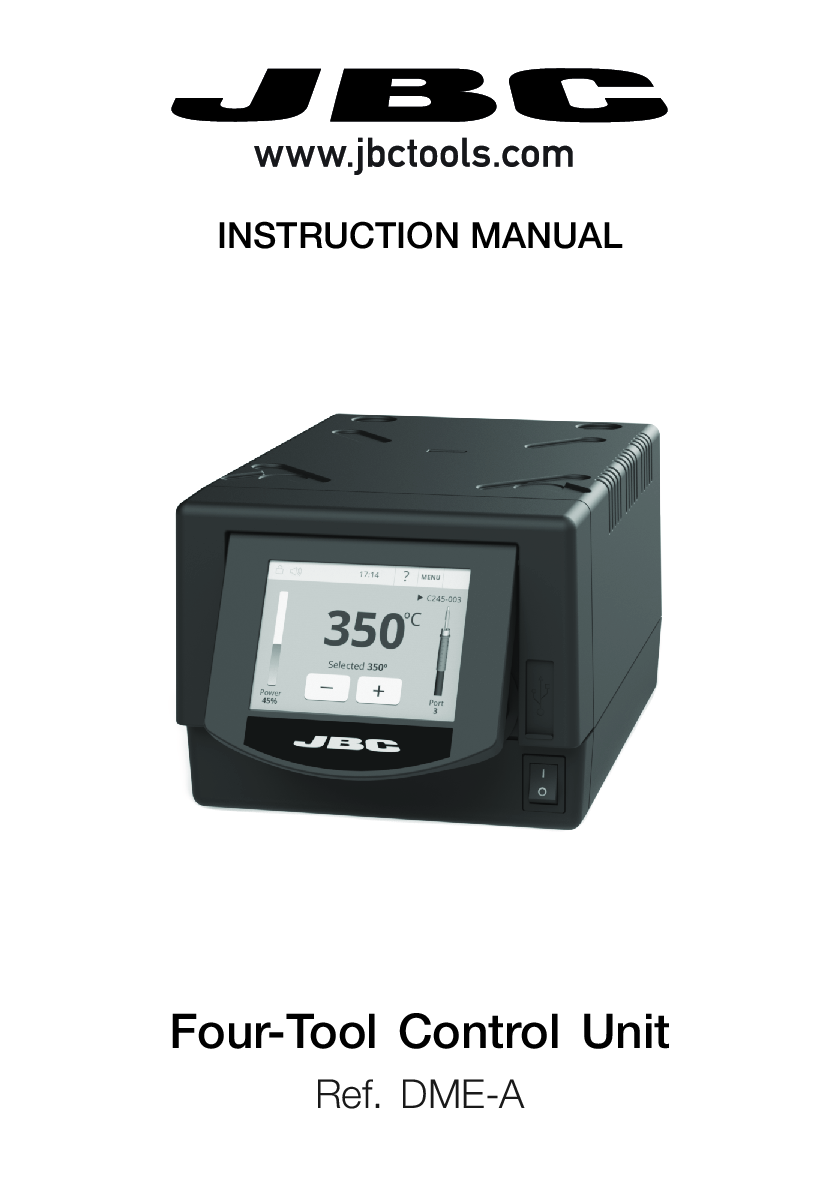 JBC MANUAL DME CONTROL UNIT