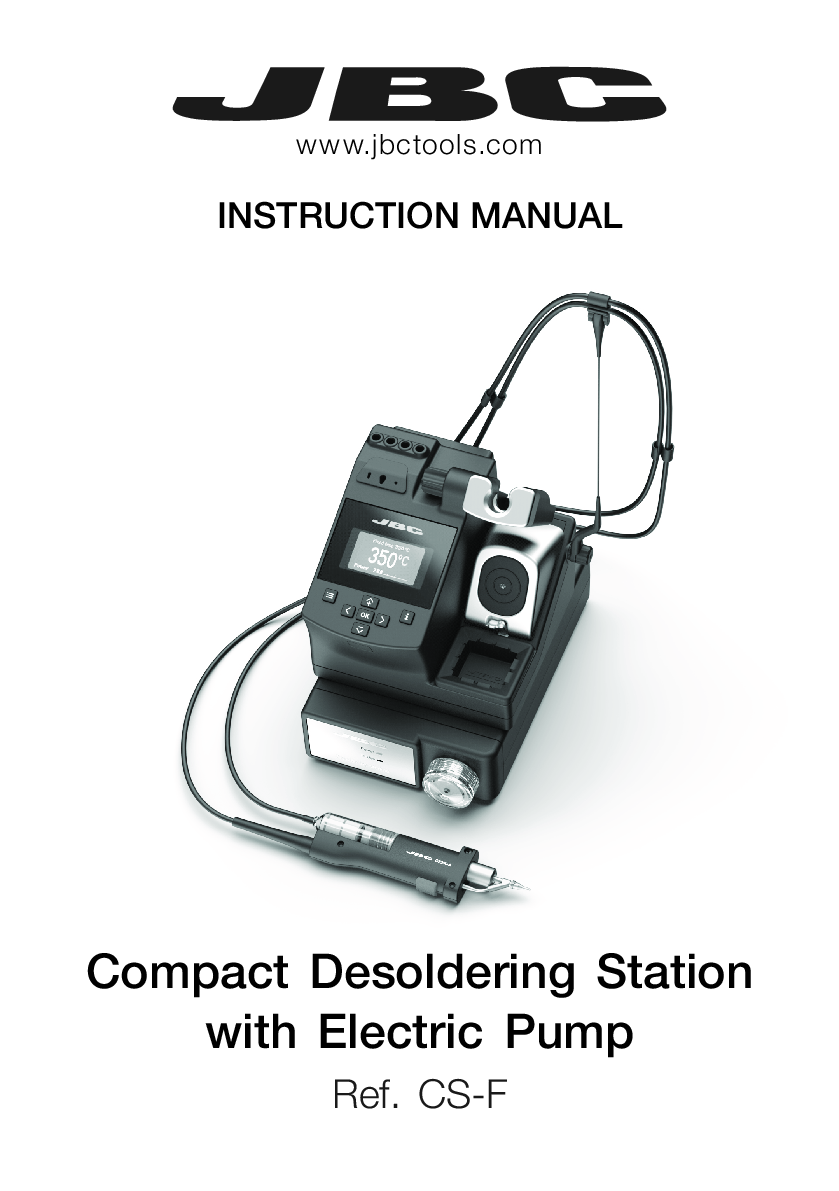 JBC MANUAL CS DESOLDERING STATION