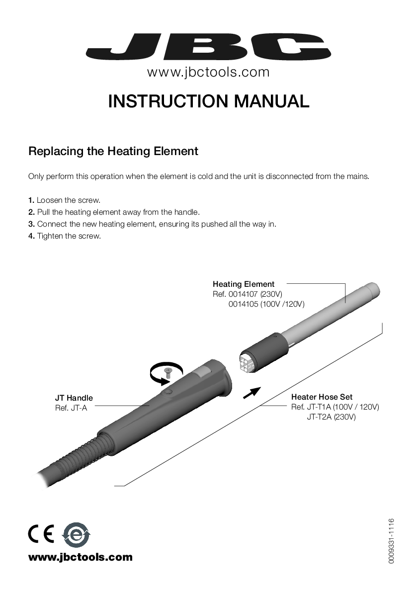 JBC JT TA MANUAL