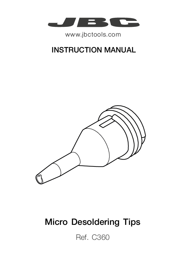 JBC C360 MANUAL