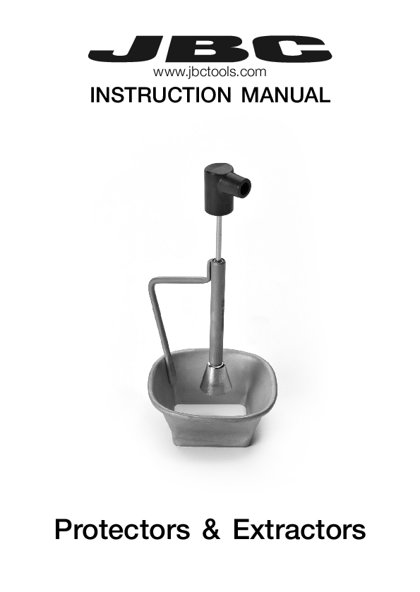 JBC PROTECTORS AND EXTRACTORS MANUAL