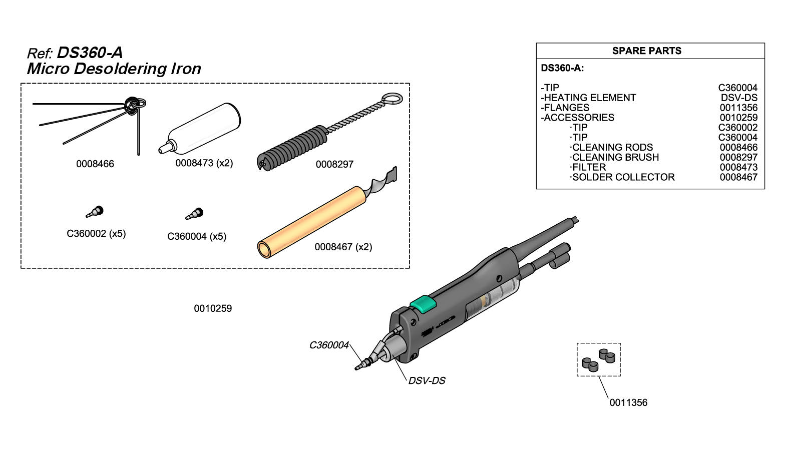 JBC DS360 A EXPLODED VIEW