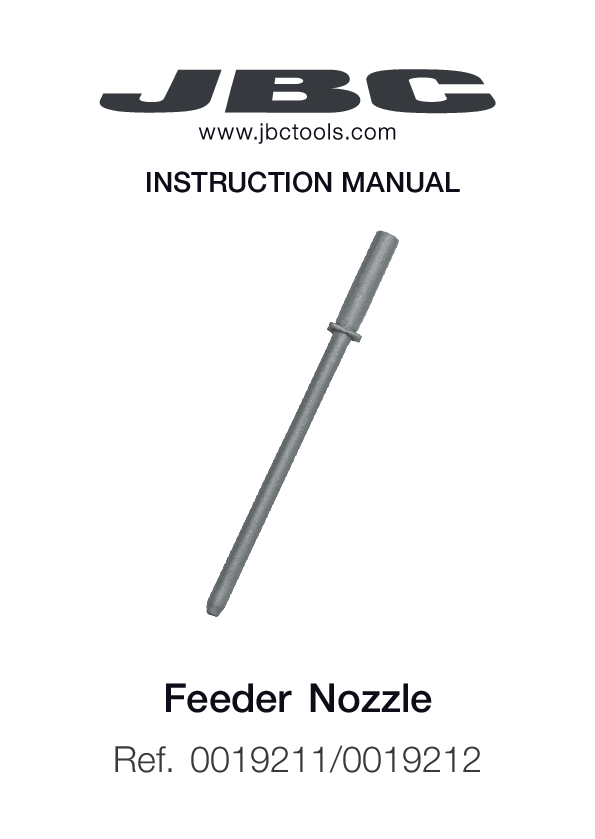 JBC AP250 NOZZLES MANUAL