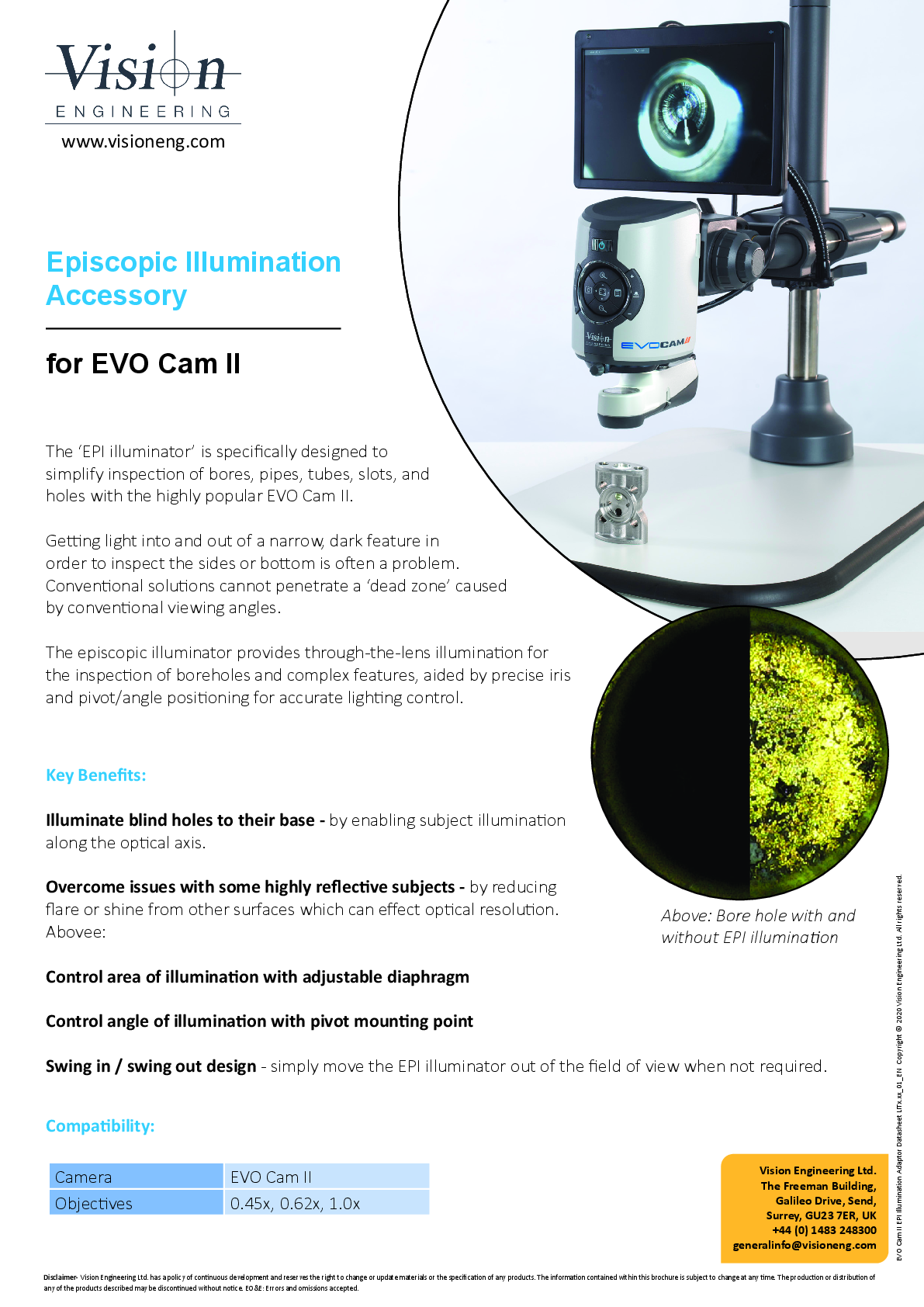 Vision Engineering EVO Cam II - Digital Microscope Datasheet