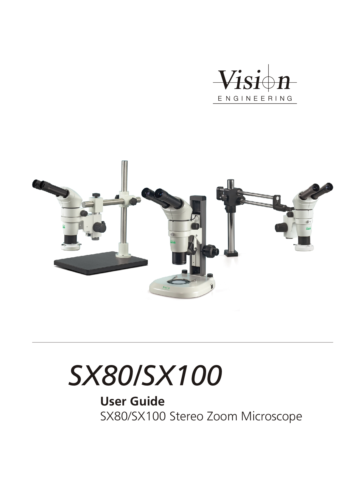 Vision Engineering SX80 User Guide