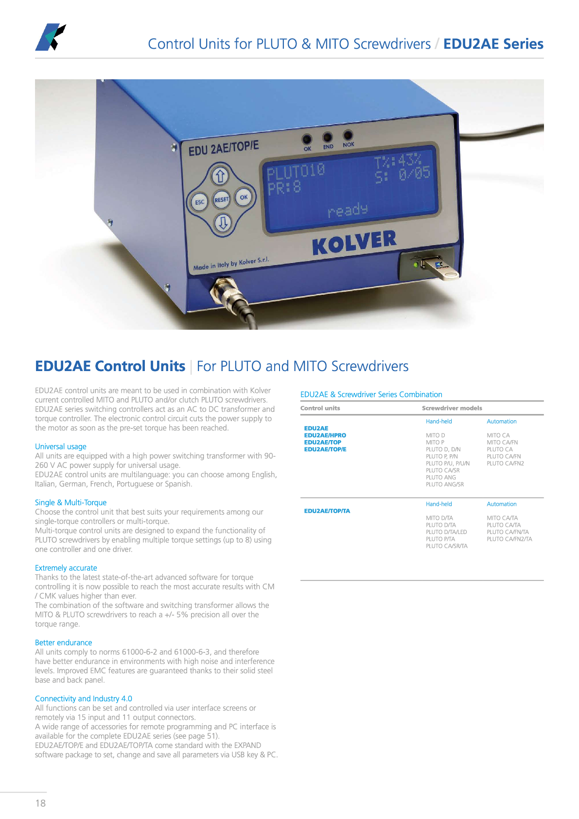 EDU2AE Series Catalogue