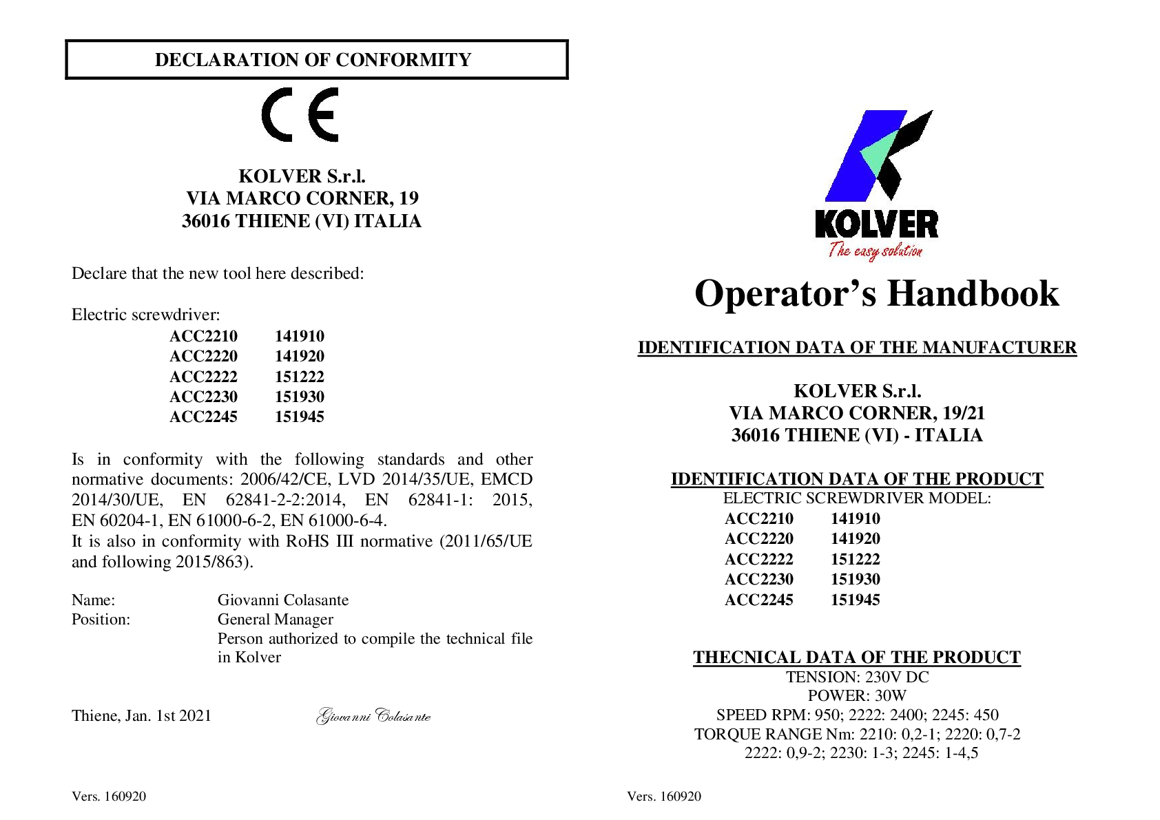 ACC Series Manual