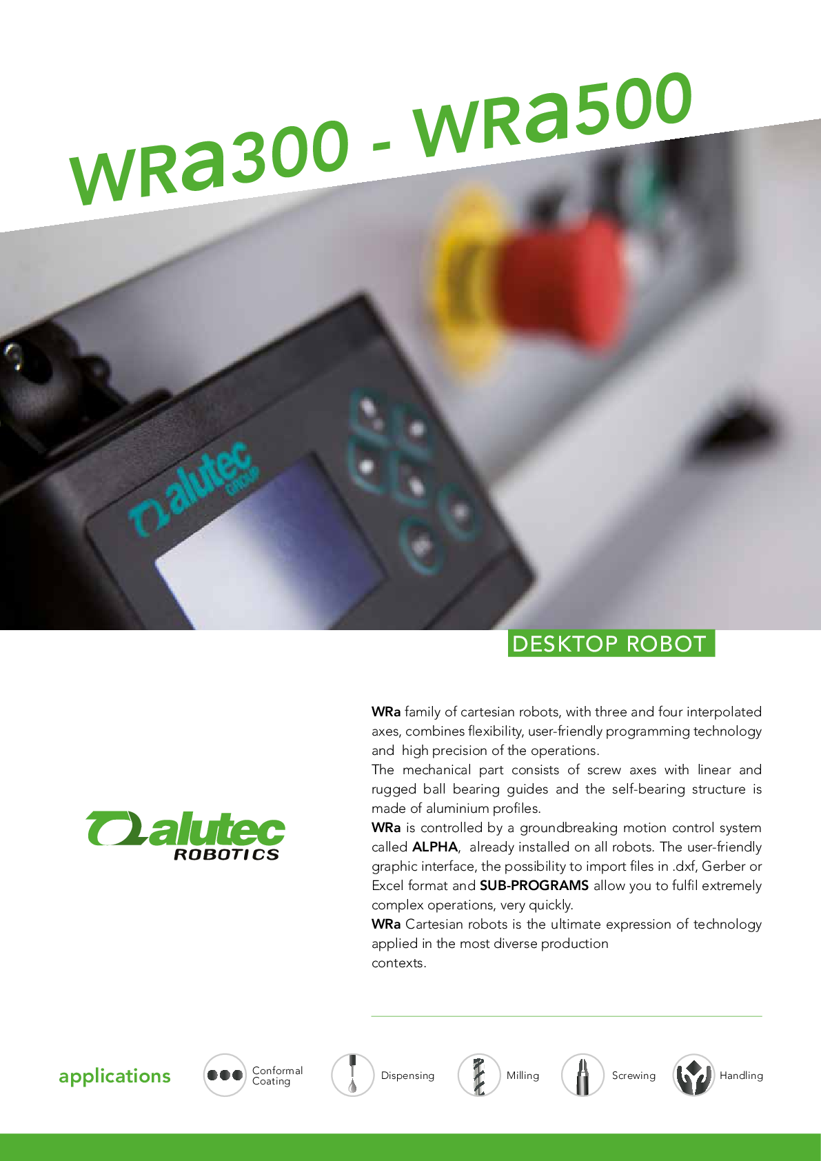 Alutec Robotics WRa500 Catalogue