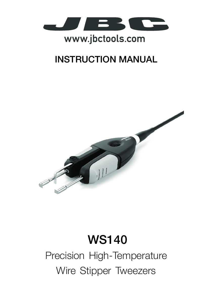 JBC WS140 Manual