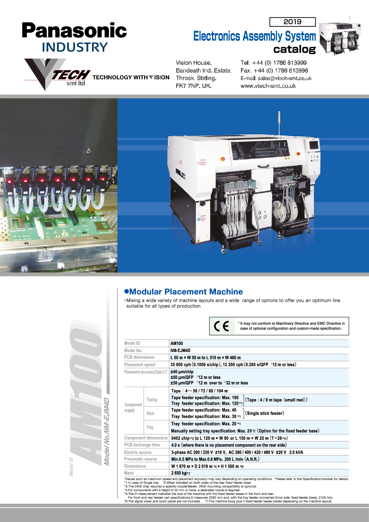 Panasonic SMT AM100 Brochure