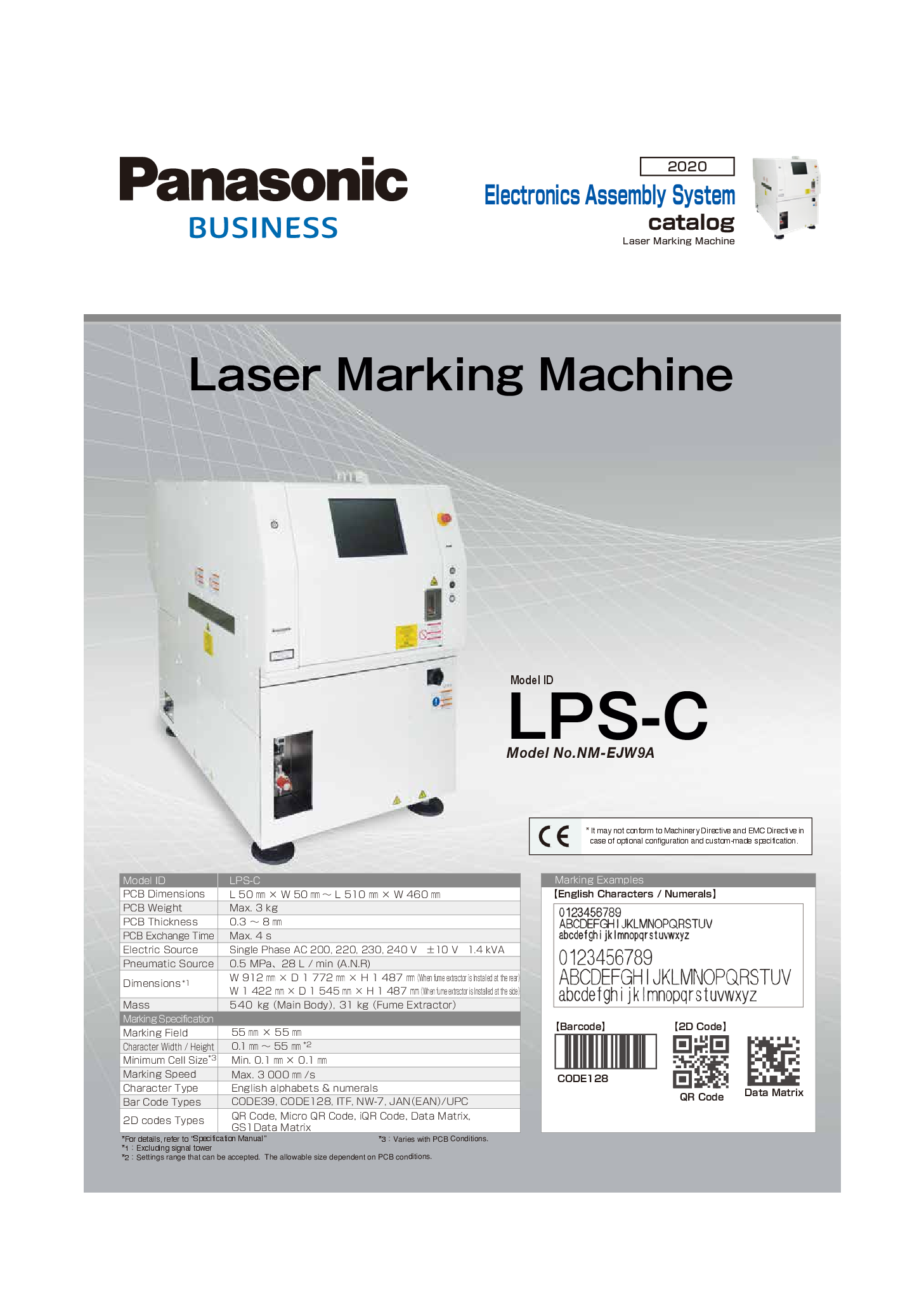 Panasonic LPS-C Catalog