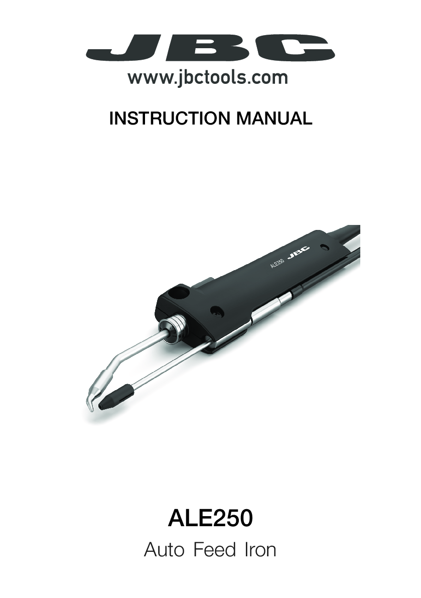Manual ALE250 Auto Feed Iron