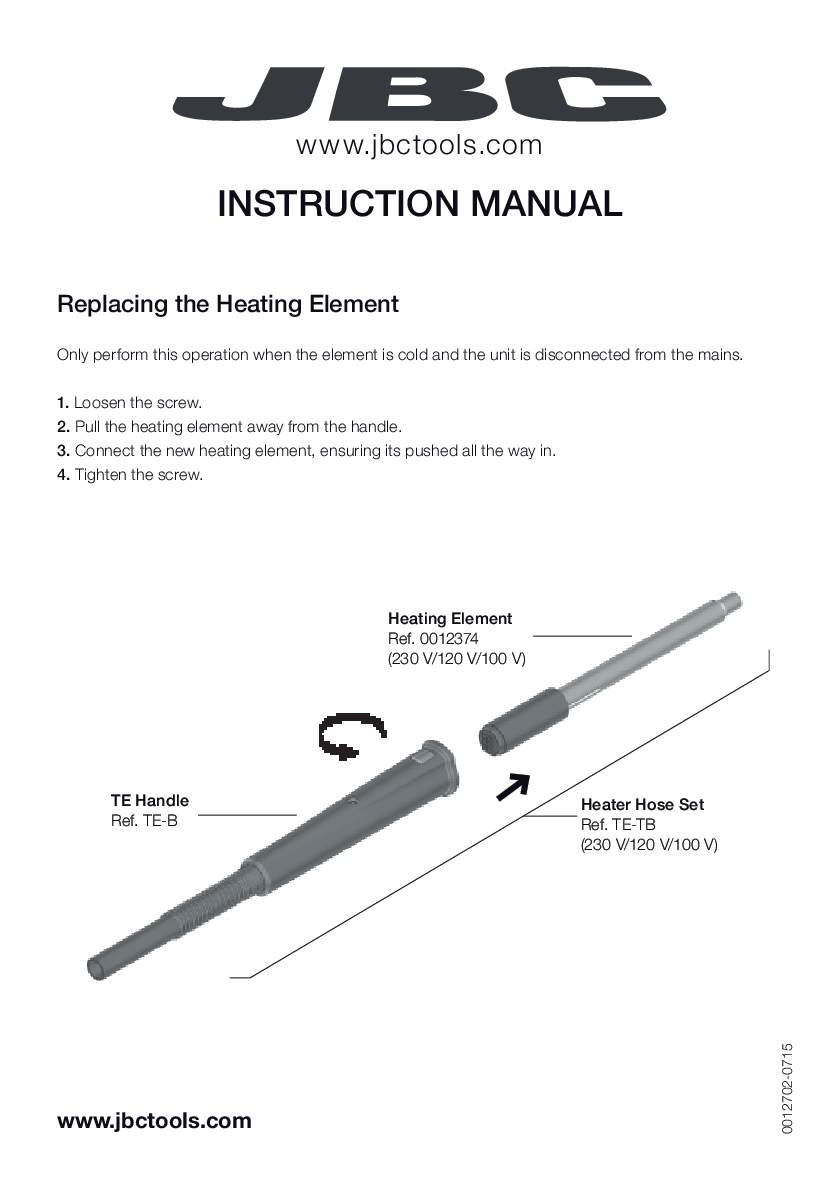 JBC TE TB MANUAL