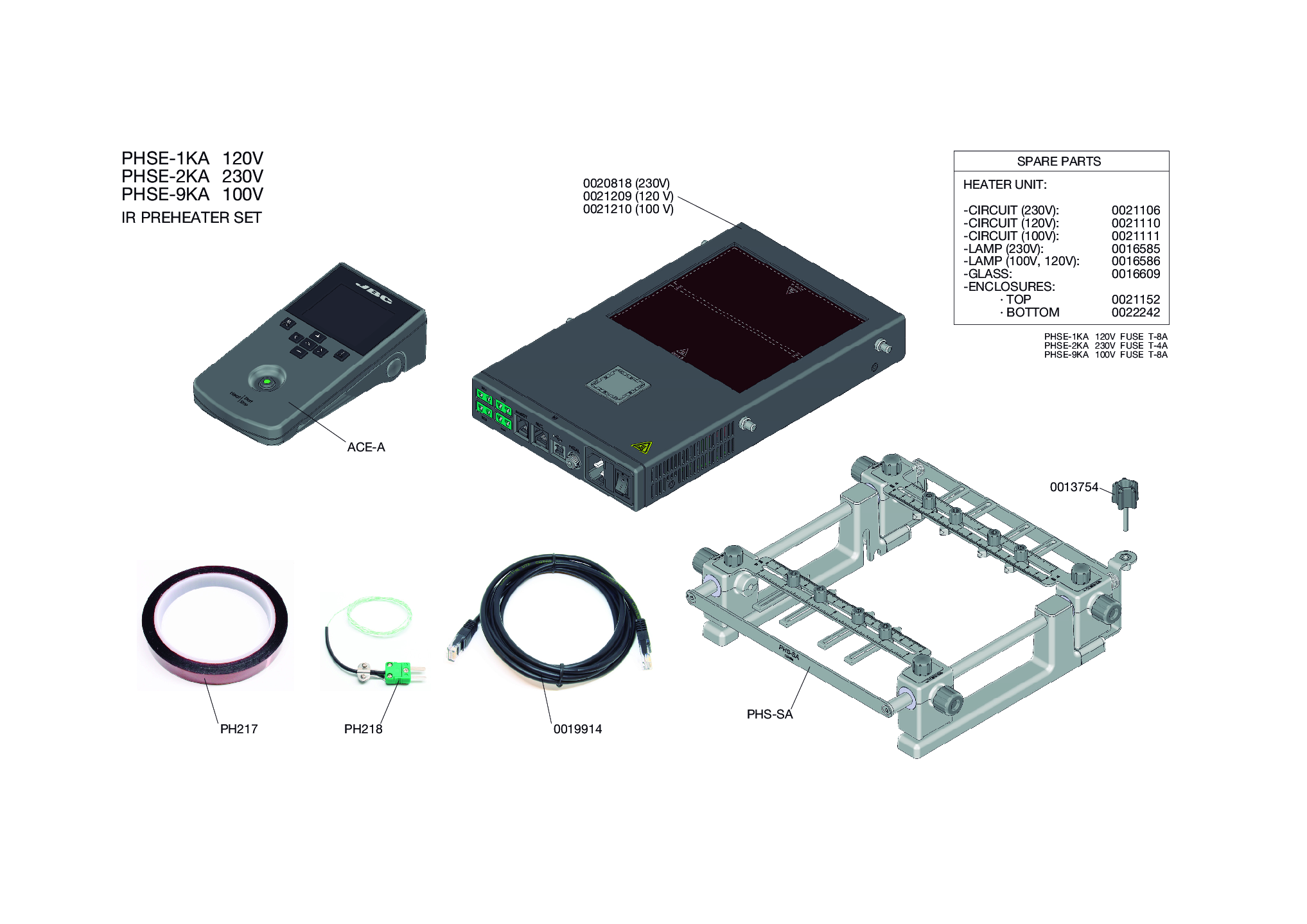 JBC PHSE K A EXPLODED VIEW