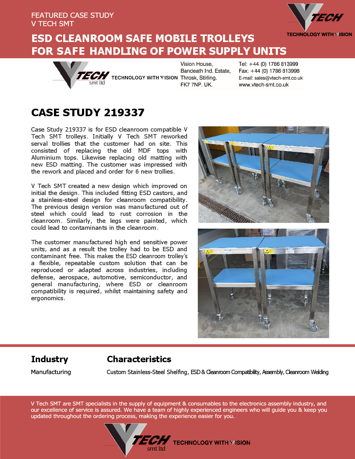 ESD Cleanroom Trolleys